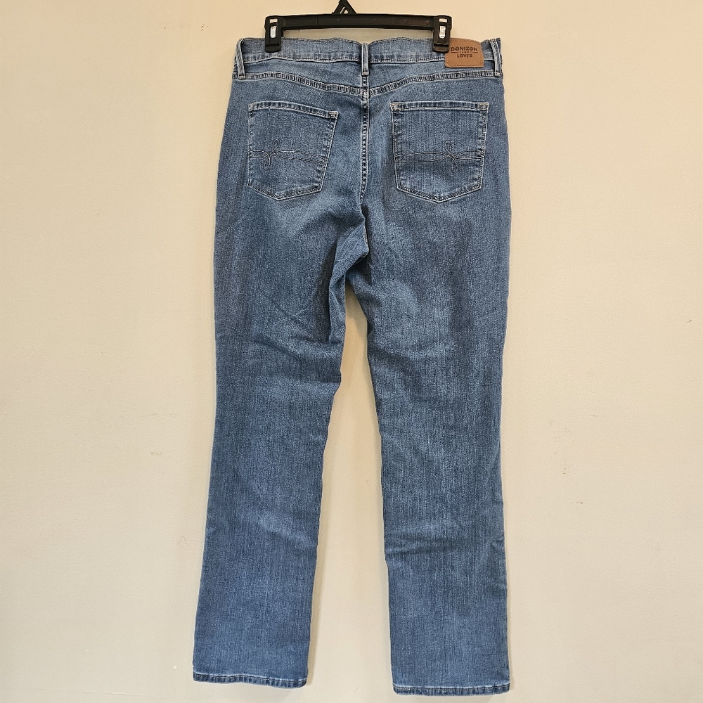 Levis Denizen Jeans Women Size 14M W32 L30 High Rise Straight Blue Denim - Picture 2 of 14